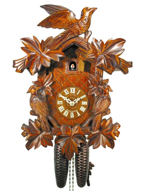 Buy Original German Cuckoo-Clock (Certified), Mechanical 8-Day Movement with 3 Birds and 7 ...