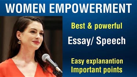 Women Empowerment speech in English | Speech on Women Empowerment ...