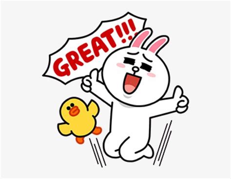 Cony Brown, Brown Bear, Line Friends, Line - Cony Line Sticker ...