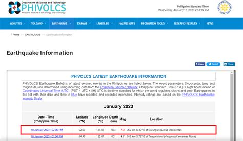 7.3 Magnitude Quake Strikes Davao Occidental, January 18, 2023 - AttractTour