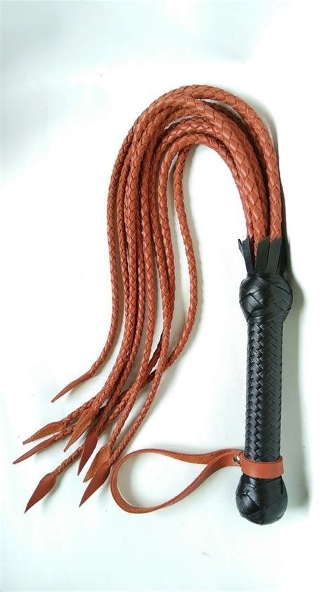 Cat O'nine Tail Whip Premium Leather 9 Tails - Etsy Canada