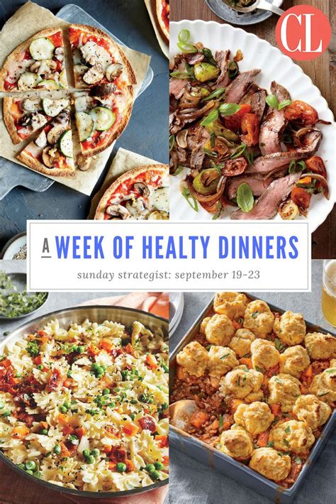 Sunday Strategist: A Week of Healthy Dinners — September 19-23 | Healthy dinner, Cooking light ...