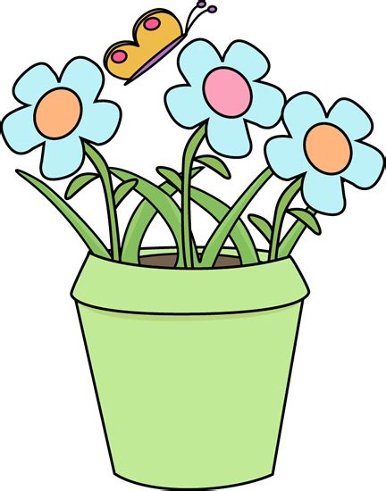 Gardening Flower Pot Clip Art - Gardening Flower Pot Image | Flower pot crafts, Flower pot ...