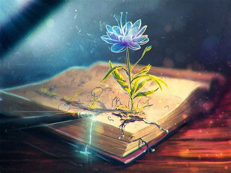 Fantasy Flowers books, floral fantasy HD wallpaper | Pxfuel