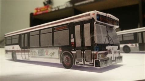 Paper models of TTC Orion Vii buses 1829, ES-1, 7948, & 1128 - YouTube