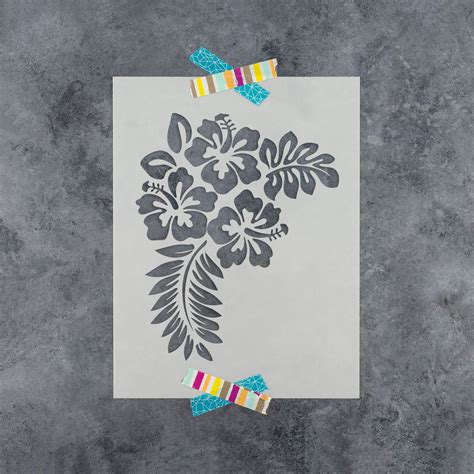 Hibiscus Flower Stencil | Hibiscus flowers, Stencils, Hibiscus