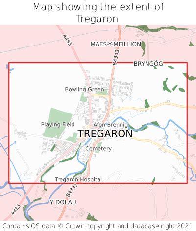 Where is Tregaron? Tregaron on a map