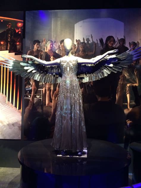 Mocking Jay dress worn by Katniss in Catching Fire | Hunger games outfits, Hunger games, Katniss ...