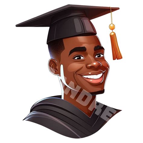 African American Grad Student PNG Clipart, Black Male Graduation ...