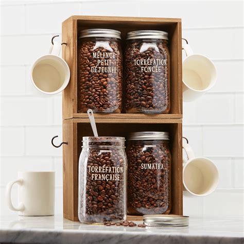 Mason Jar Coffee Bean Storage | Small Storage | Michaels