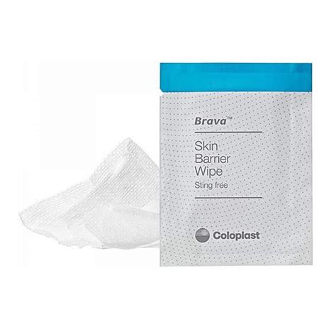 Coloplast Brava Ostomy Care Skin Barrier Wipes, 2-3/4 x 4 Inch - NonSterile