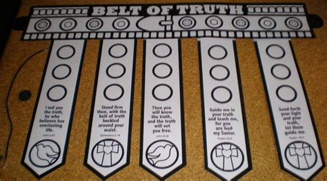 Belt Of Truth Craft Template Colour Your Own Belt: Belt Of ... | Belt ...