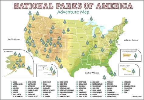 National Parks Scratch Off Map – Merhoff & Larkin®