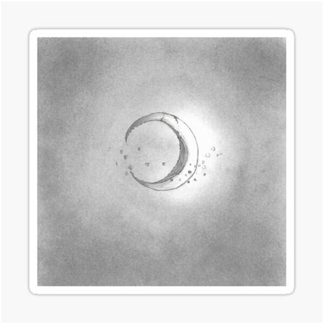 "Broken Moon - graphite and graphite powder illustration - for ...