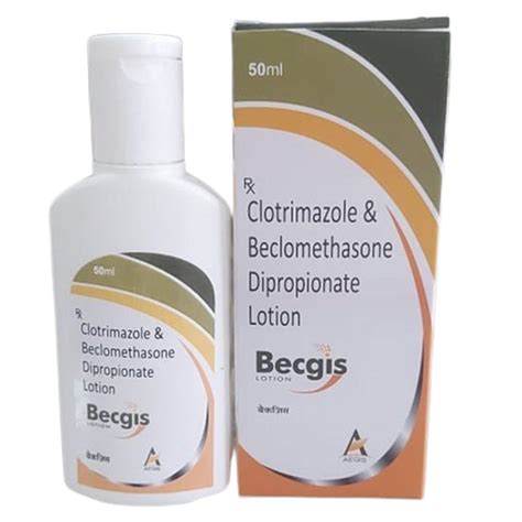 Aegis Becgis Clotrimazole Betamethasone Dipropionate Lotion, 50ml, Prescription at Rs 148/pcs in ...