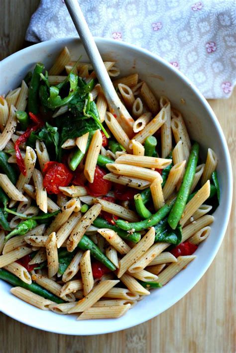 Pasta with Green Beans, Tomatoes & Wilted Greens | Finding Beautiful Truth | Pasta with green ...