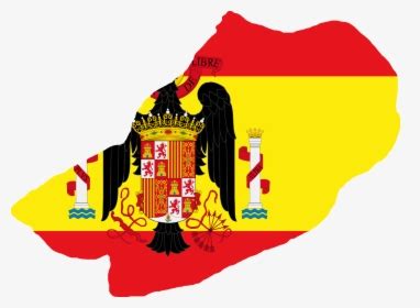 Transparent Spanish Flag Png - Franco Spain Flag Map, Png Download ...