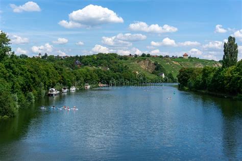 Paddleboard Class on the Neckar River in Stuttgart in Summer Editorial Image - Image of male ...