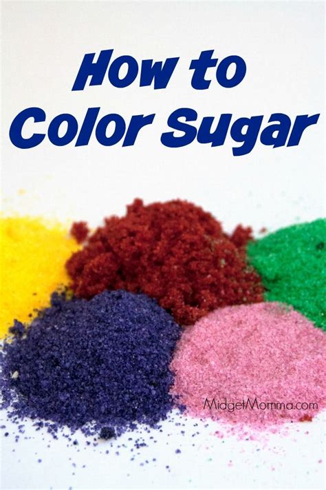 How to Make Colored Sugar | Recipe | Colored sugar, Sanding sugar recipe, Cupcake cakes