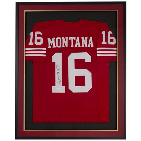 Joe Montana Signed 31x36 Custom Framed Jersey Display (JSA COA) | Pristine Auction