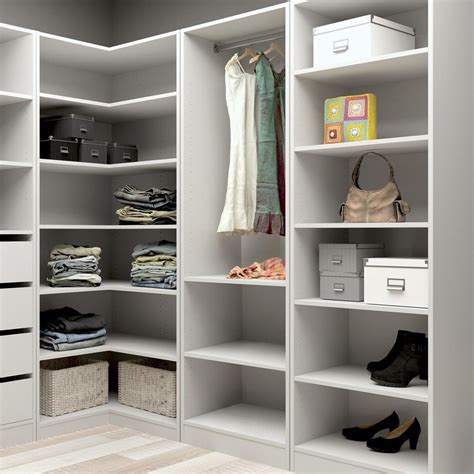 Flexi Storage White 6 Shelf Walk In Wardrobe Unit | Wardrobe shelving ...