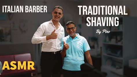 TRADITIONAL SHAVING ITALIAN BARBER SHOP BY PINO 💈TRADITIONAL ASMR AND RELAX 🪒 - YouTube