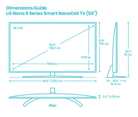 55 Inch Tv Dimensions Chart