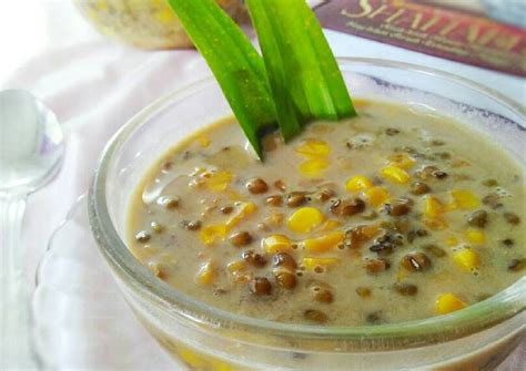 Resep bubur kacang ijo jagung kesukaan oleh Novi Ummu Husna - Cookpad