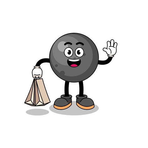 Cartoon of cannon ball shopping 14855934 Vector Art at Vecteezy