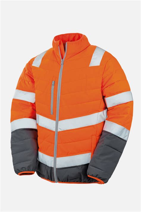 Soft Padded Safety Jacket - Custom Printed & Embroidered Workwear | LJ Workwear