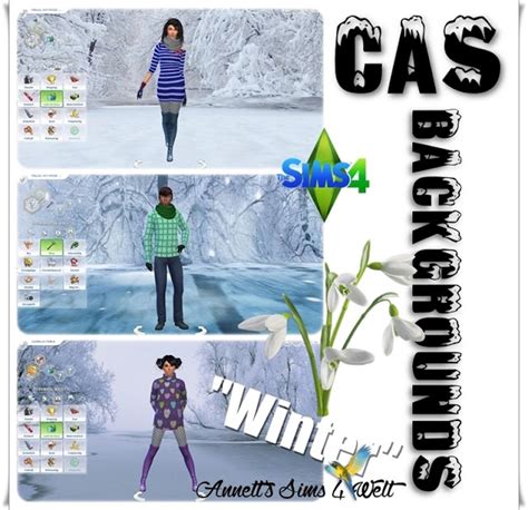 My Sims 4 Blog: Winter CAS Backgrounds by Annett