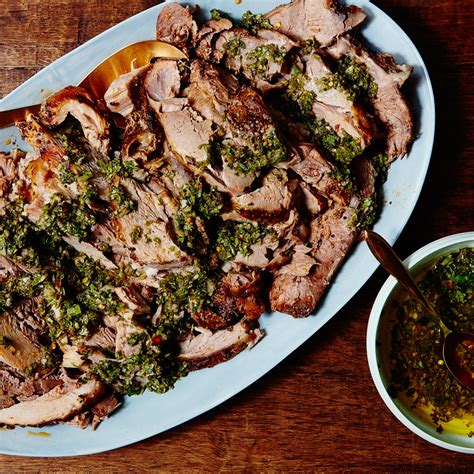 Slow Cooker Pork Shoulder with Zesty Basil Sauce | Epicurious Recipe ...