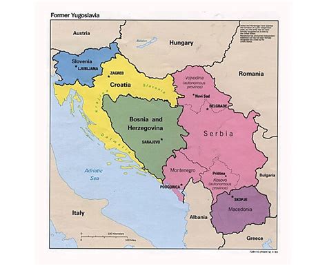 Maps of Yugoslavia | Collection of maps of Former Yugoslavia | Europe ...