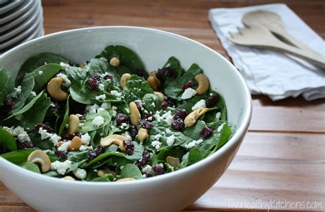 Salad with Nuts, Feta and Cranberries (Two Ways!)