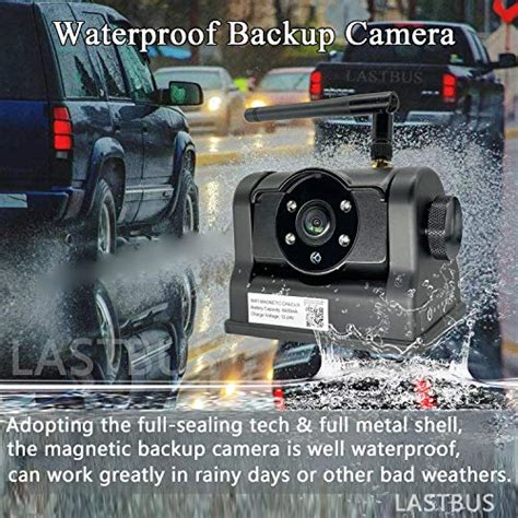 Magnetic Wireless Backup Camera - LASTBUS Rechargeable Magnetic WiFi ...