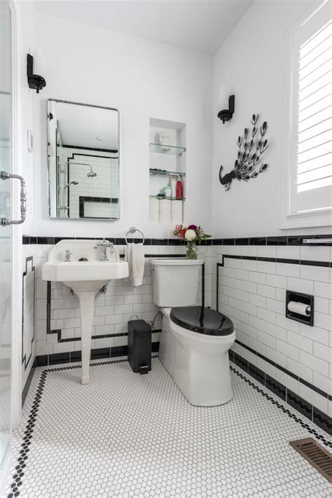 Classic Black And White Bathroom Floor Tile – Flooring Ideas