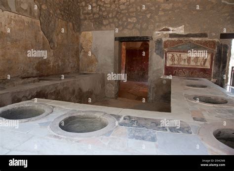 Thermopolium of Vetutius Placidus, Pompeii Stock Photo - Alamy