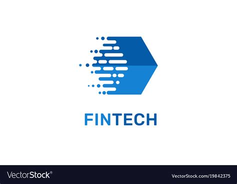 Modern logo concept design for fintech Royalty Free Vector