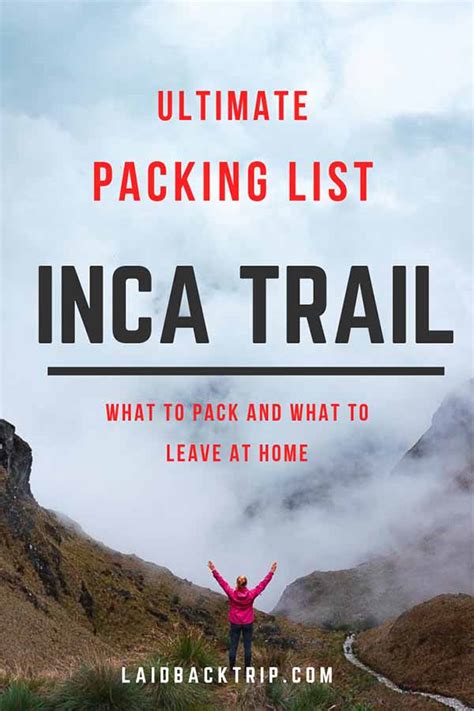 Ultimate Inca Trail Packing List — LAIDBACK TRIP