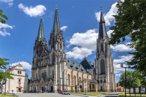 St. Wenceslas Cathedral from 1107, Olomouc, Moravia, Czech Republic ...