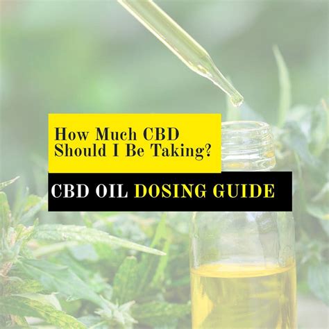CBD Oil Dosage Chart and Guide — Pure Co