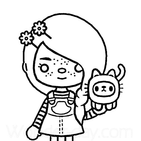 Toca Boca to Color Coloring Page - Free Printable Coloring Pages for Kids