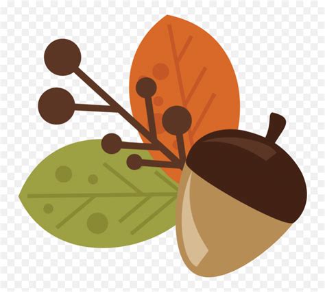 Free Acorn Clipart - Leaves And Acorns Clipart Emoji,Acorn Emoji - free transparent emoji ...