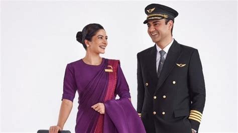 Air India unveils new uniforms for its cabin & cockpit crew | See Pics ...