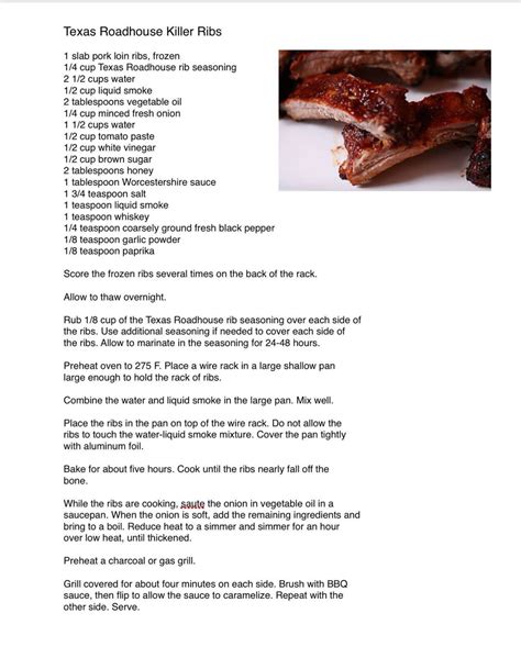 Roadhouse ribs recipe 129 | Rib recipes, Recipes, Pork and beef recipe