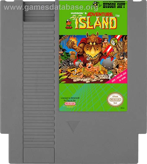 Adventure Island - Nintendo NES - Artwork - Cartridge