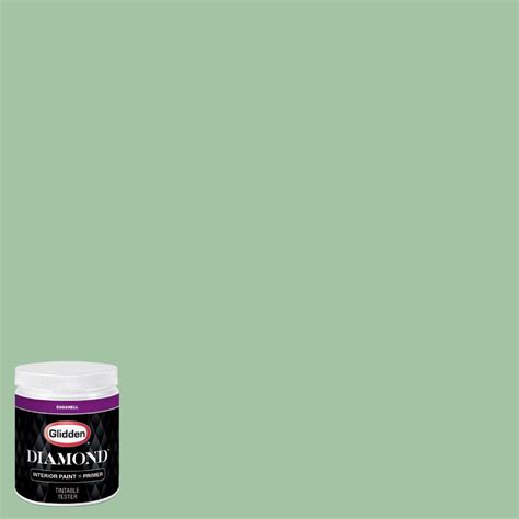 Glidden Diamond 8 oz. #HDGG59 Sea Glass Green Eggshell Interior Paint with Primer Tester-HDGG59D ...