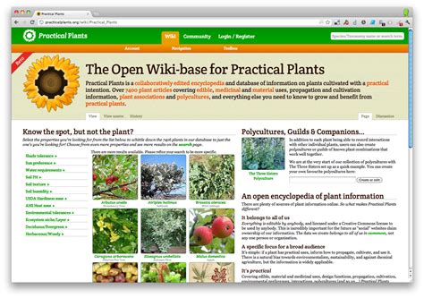 An open encyclopedia of plant information, with interactions, guilds ...