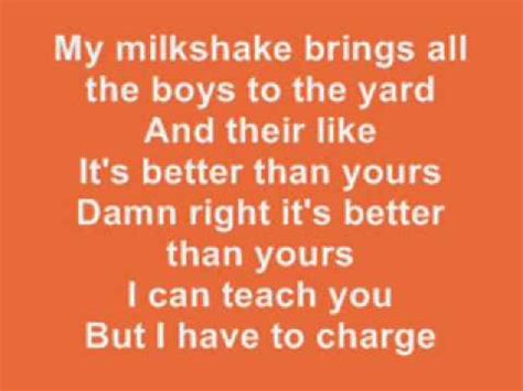 Kelis Milkshake Lyrics