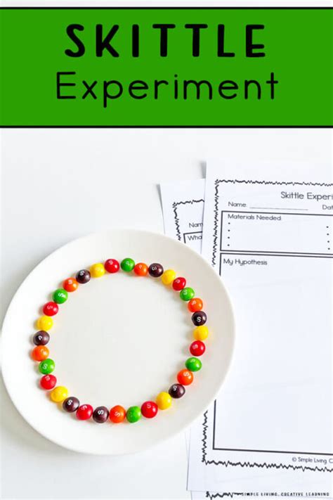 Skittles Rainbow Experiment - Simple Living. Creative Learning